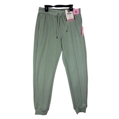 Members Mark Womens Sandwash Jogger Sage Green Mid-Rise Sweatpants Small NWT
