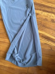 Women’s Size Large Blue Run On Clouds Running Pants Lightweight Ankle Zip