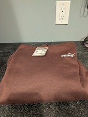 PUMA Hoodie Small Adult Brown Pullover Hoodie Sweatshirt Athletic casual S