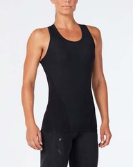 2XU Women’s MCS Cross Training Compression Sleeveless Top Black/Gold Size Small