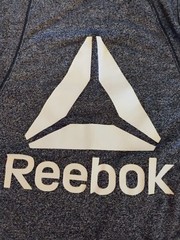 Reebok Blue Women’s Tank Running Open Back Slit RN#117927Workout Top Size Small