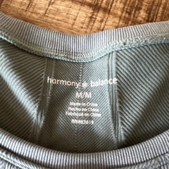 Harmony + Balance M/M Seamless Ribbed Knit Bra & Shorts Set Green 7in RN63619