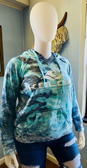 Koloa Surf Co Classic Wave Graphic Burnout Pullover Hoodie Size Large