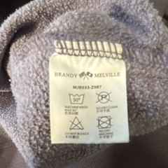 Brandy Melville Women’s Graphic Logo Crewneck Sweatshirt Gray One Size LA