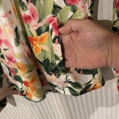 Tommy Bahama Everyday Active Jacket Womens Small Floral Full Zip Thumbhole QQ-16