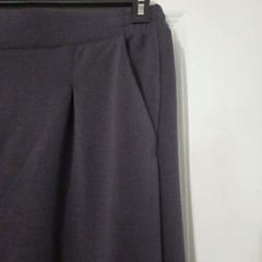 Avia Womens Sandwash Black Scubaknit Pleated Joggers With Slash Pockets Sz L EUC