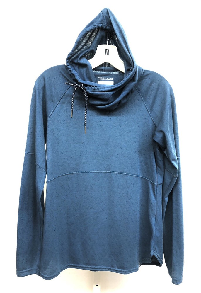 Columbia Sz Small Teal Omni-Wick Advanced Evaporation Cowlneck Womens Hoodie Top