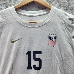 Nike USA Soccer Megan Rapinoe #15 T Shirt Women’s XL White Tee USWNT