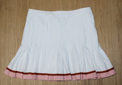 NEW Smith & Quinn The Gwen 15″ Skort Pink White Stripe Athletic SMALL NWT