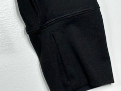 Spyder Active Athletic Top Women L Black Long Sleeve Thumbholes Gym