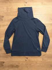 Apana Sweatshirt Women’s Large Blue Cowl Neck Athletic Pullover Sweater