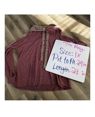 7th Ray Boutique Purple Cheetah Print Hooded Sweatshirt Size 1X