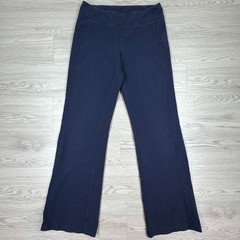 Lauren Ralph Lauren Women’s Yoga Pants Navy Blue M Flare Leg Cotton Blend