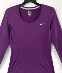 Nike Running Dri Fit Women’s Purple Long Sleeve Shirt / XS