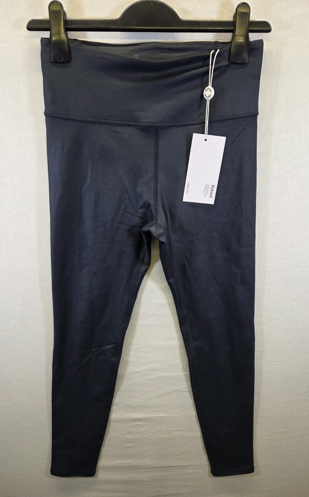 Lilybod Zephyr Leggings Womens Medium Navy High Shine Gym Yoga Activewear