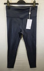 Lilybod Zephyr Leggings Womens Medium Navy High Shine Gym Yoga Activewear