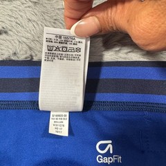 GapFit Blackout Technology Legging Women’s M Blue Polyester Cropped Gym Stretch