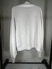 Varley Davidson 1/2 Zip Pullover DoubleSoft Sweatshirt In Ivory Marl Size XL