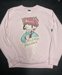 Anime Girl Kayla Pink Sweatshirt Size Small