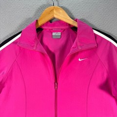 Vintage Nike Windbreaker Jacket Womens XS 0-2 Pink Swoosh Embroider Sportswear