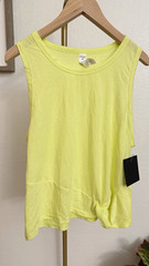Cycle House City Pro Yellow Mesh Breathable Scoop Neck Tank Top Women’s XL