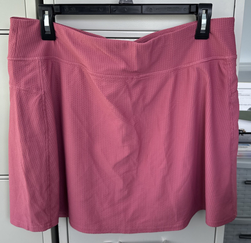 Apana Athleisure Skort Berry Pink Womens XL 15″ length/ 4″ inseam