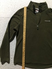 Avalanche Fleece Pullover Womens L Large Dark Green 1/4 Zip Mock Neck
