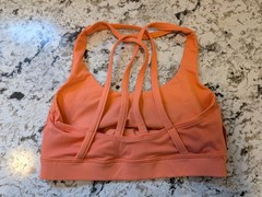 Lululemon Energy Sports Bra Size 2 Excellent Condition Orange