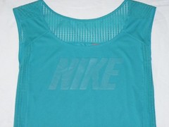 womens NIKE teal athletic top shirt size S