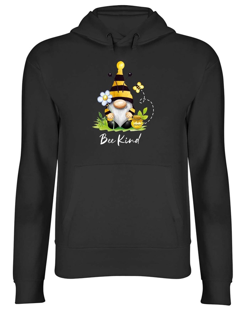 Bee Kind Hoodie Mens Womens Garden Gonk Gnome Bumblebee Top Gift