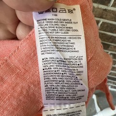 Athleta 100% Linen Tank Voyager Women’s Small Top Orange Sleeveless Straps