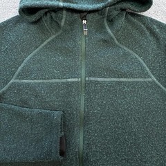 Smartwool Hoodie Womens XS Green Full Zip Hooded Fleece Wool Made In Vietnam