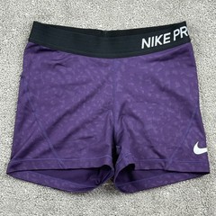 Nike Pro Women’s Purple Compression Shorts Size S Dri-FIT Training Workout