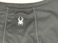 Spyder Active Athletic Top Women L Black Long Sleeve Thumbholes Gym