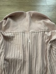 Nike Yoga Luxe Ribbed Training Top Loose Fit Women Pink Size Medium DD5828-601