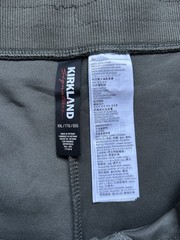 Kirkland Signature Womens Joggers Active olive Green Scuba Sz:XXL Zipper Pockets