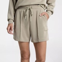Calia Sandwash Scuba Women’s Hi-Rise Cargo Shorts Size Small Ground Fennel Soft