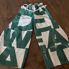 Aelfric Eden Gray Green Rope Graffiti Barrel Baggy Sweatpants Medium NWT Street