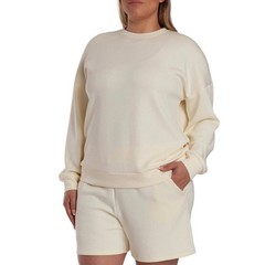 3 LazyPants Women’s Lounge Luxe Short & Crewneck SweatShirt