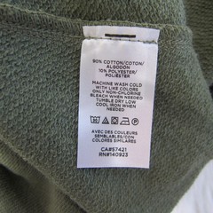 LOFT outlet short sleeve army green oversized cap sleeve sweatshirt size XL New!