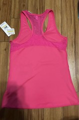 Under Armour HeatGear Women’s Pink Racerback Fitted Scoop Neck Stretch Tank M