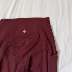 Lululemon Align High-Rise Pant with Pockets 25”, Size 4, Color Red Wine