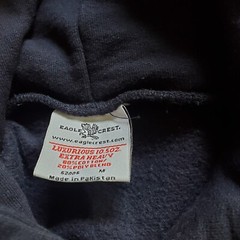 Eagle Crest Air Force Hoodie Sweatshirt Black Luxurious Fabric sz Medium Unisex
