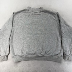 Parke 22 Women’s Varsity Mockneck Sweatshirt Gray/Navy Oversized L/XL Distressed