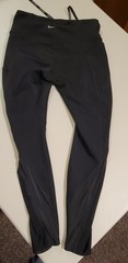 Nike Dri-FIT Women’s S Black Ankle Running Pants Drawstring Elastic Waist
