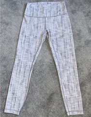 Lululemon Wunder Under High Rise Leggings Size 8 Action Jacquard