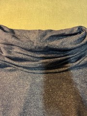 Aerie Sparkle Navy Blue Cowl Neck Pullover Sweater Women’s Size XS