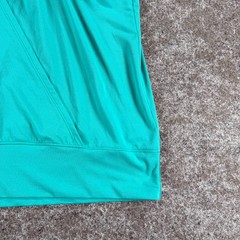 Under Armour Essential Banded Tank Top Womens Aqua Built In Bra Sleeveless