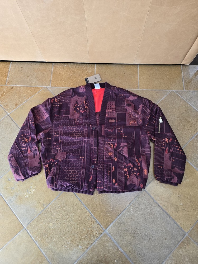 Nike Naomi Osaka Jacquard Bomber Cardigan Jacket Burgundy FV7795-652 Medium $300