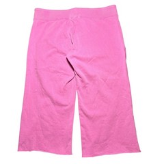 Vintage Y2K Low Rise Capris Sweatpants Jeweled Fleur De Lis Rhinestone Mcbling